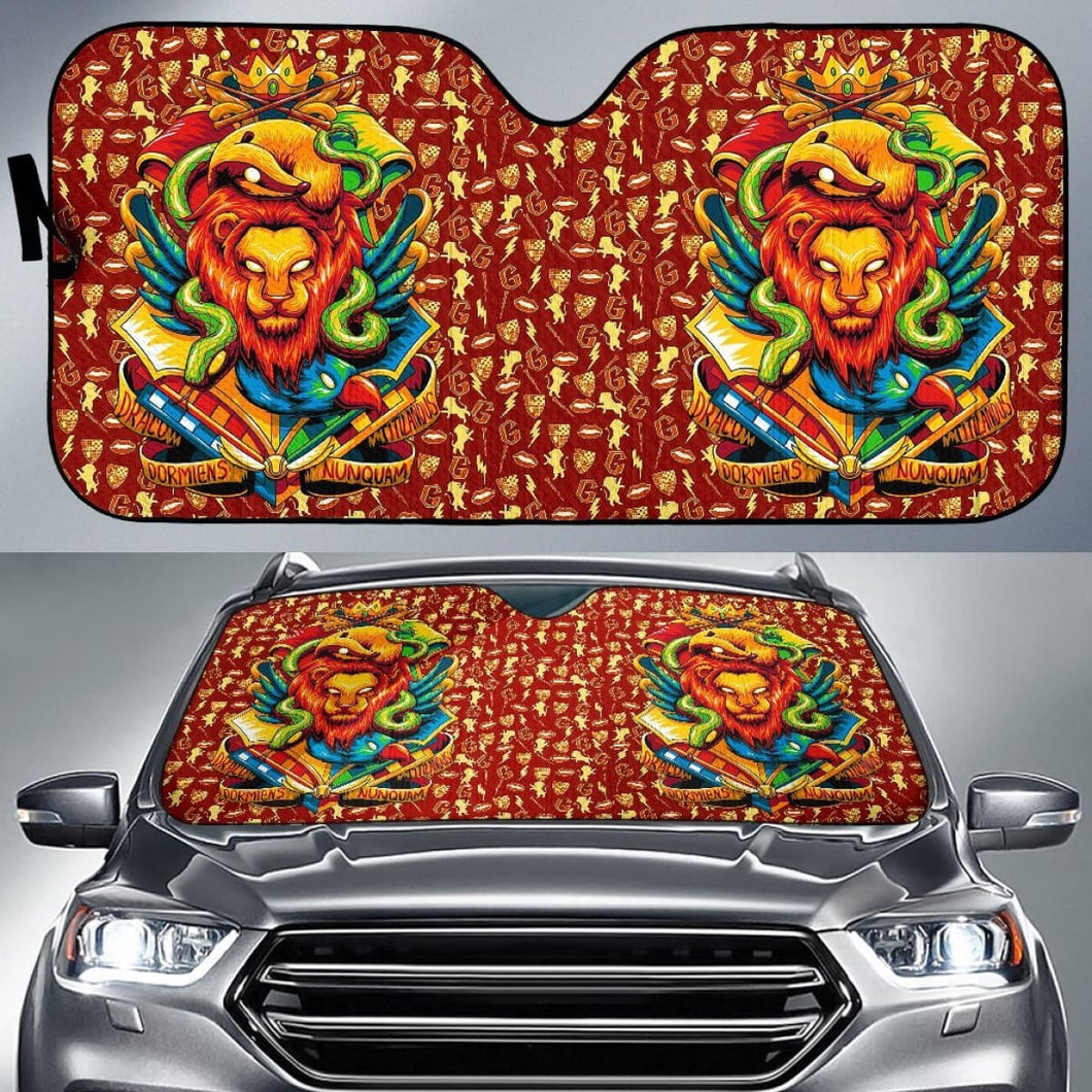 Gryffindor Car Sun shades Harry Potter Movie Fan Gift Universal Fit 210212 - CarInspirations