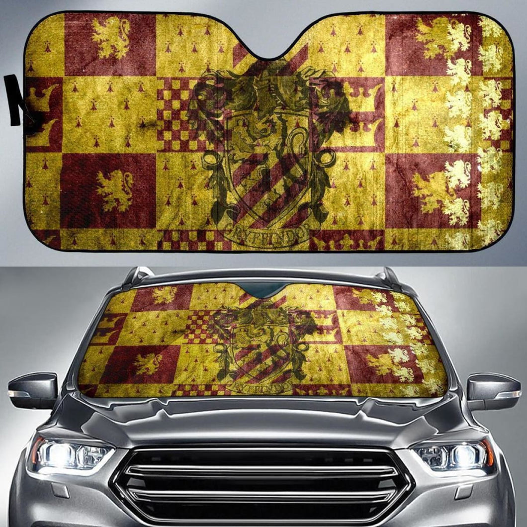 Gryffindor House Harry Potter Auto Sun Shade Nh07 Universal Fit 111204 - CarInspirations