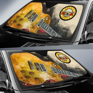 Guns N’ Roses Car Auto Sun Shade Guitar Rock Band Fan Universal Fit 174503 - CarInspirations