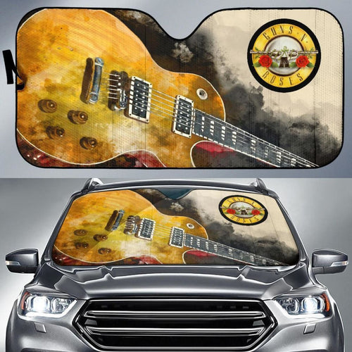 Guns N’ Roses Car Auto Sun Shade Guitar Rock Band Fan Universal Fit 174503 - CarInspirations