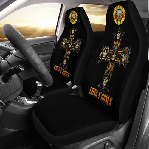 Guns & Roses Rock Band Car Seat Covers Lt04 Universal Fit 225721 - CarInspirations