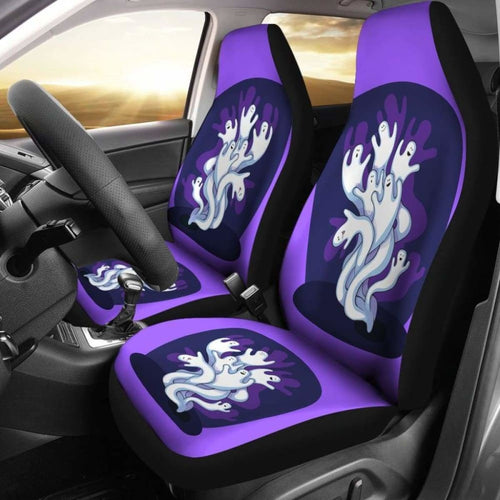 Halloween Spooky Ghost Car Seat Covers Universal Fit 051912 - CarInspirations
