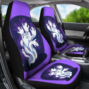 Halloween Spooky Ghost Car Seat Covers Universal Fit 051912 - CarInspirations