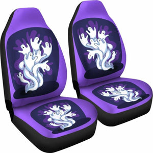 Halloween Spooky Ghost Car Seat Covers Universal Fit 051912 - CarInspirations