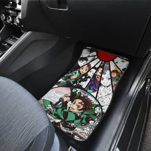 Load image into Gallery viewer, Hanafuda Tanjiro Demon Slayer Car Floor Mats Manga Mixed Anime Universal Fit 175802 - CarInspirations