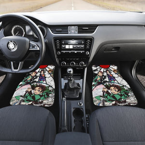 Hanafuda Tanjiro Demon Slayer Car Floor Mats Manga Mixed Anime Universal Fit 175802 - CarInspirations