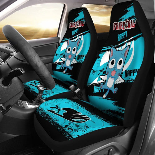 Happy Fairy Tail Car Seat Covers Gift For Cute Fan Anime Universal Fit 194801 - CarInspirations