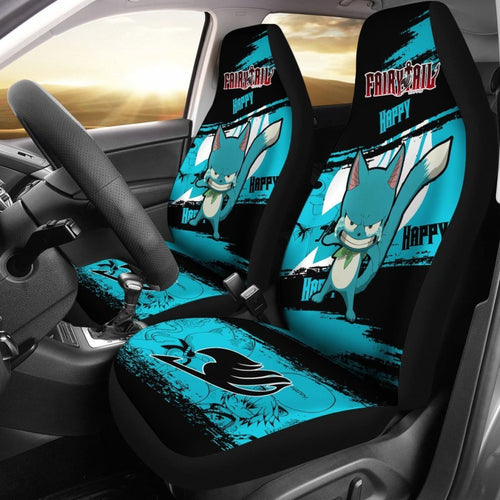 Happy Fairy Tail Car Seat Covers Gift For Fan Anime Universal Fit 194801 - CarInspirations