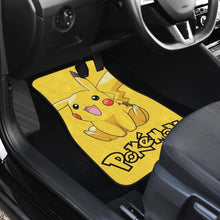 Load image into Gallery viewer, Happy Pikachu Pokemon Anime Fan Gift Car Floor Mats H200221 Universal Fit 225311 - CarInspirations
