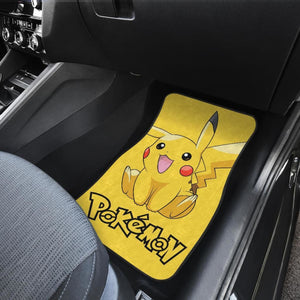 Happy Pikachu Pokemon Anime Fan Gift Car Floor Mats H200221 Universal Fit 225311 - CarInspirations
