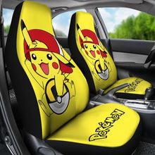 Load image into Gallery viewer, Happy Pikachu Pokemon Anime Fan Gift Car Seat Covers H200221 Universal Fit 225311 - CarInspirations