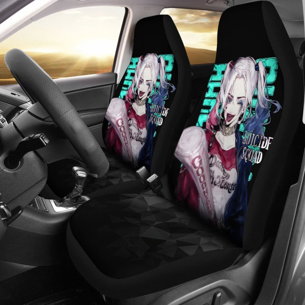 Harley Quinn Art Car Seat Covers Tt06 Universal Fit 225721 - CarInspirations
