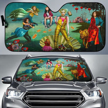 Load image into Gallery viewer, Harley Quinn Black Canary Huntress Cassandra Sunshade Universal Fit 225311 - CarInspirations