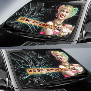 Harley Quinn Car Auto Sun Shade Broken Windshield Funny Gift Universal Fit 174503 - CarInspirations