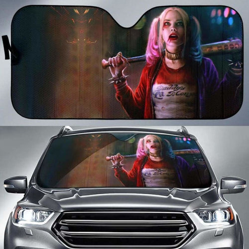Harley Quinn Car Sun Shades Suicide Squad Movie Fan Gift Universal Fit 051012 - CarInspirations