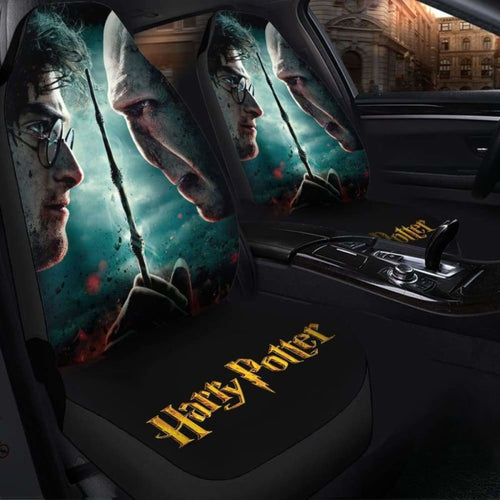 Harry Potter And The Deathly Hallows 1 Seat Cover 101719 Universal Fit - CarInspirations