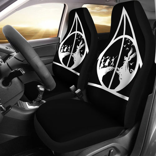 Harry Potter Art Deadly Hallows Car Seat Covers Movie Universal Fit 210212 - CarInspirations