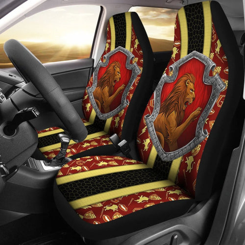 Harry Potter Art Gryffindor Car Seat Covers Movie Fan Gift Universal Fit 210212 - CarInspirations