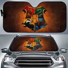 Load image into Gallery viewer, Harry Potter Art Gryffindor Car Sun shades Movie Fan Gift Universal Fit 210212 - CarInspirations