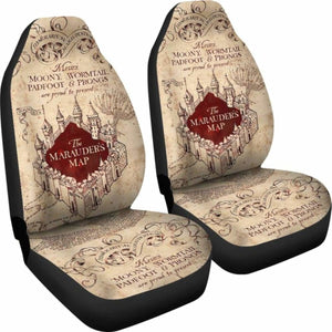 Harry Potter Art Logo Movie Car Seat Covers Universal Fit 051012 - CarInspirations