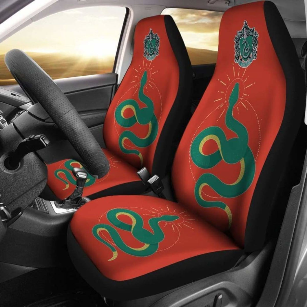 Harry Potter Car Seat Covers Slytherin Art Universal Fit 051012 - CarInspirations