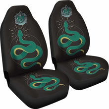 Load image into Gallery viewer, Harry Potter Car Seat Covers Slytherin Art Universal Fit 051012 - CarInspirations