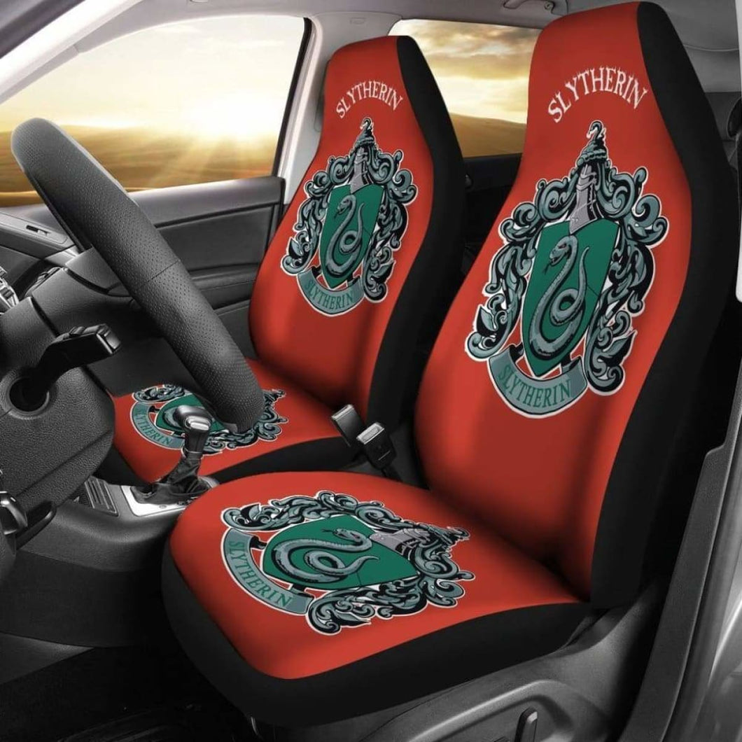 Harry Potter Car Seat Covers Slytherin Royal Icon Universal Fit 051012 - CarInspirations