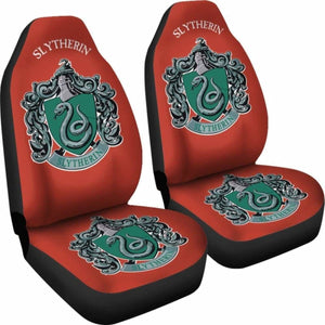 Harry Potter Car Seat Covers Slytherin Royal Icon Universal Fit 051012 - CarInspirations