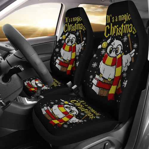 Harry Potter Christmas Fan Art Car Seat Cover Universal Fit 210212 - CarInspirations