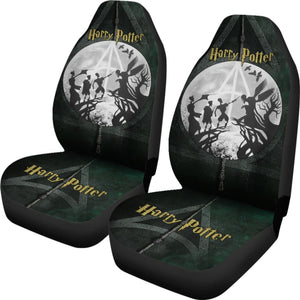 Harry Potter Deadly Hallows Art Car Seat Covers Movie Fan Gift Universal Fit 210212 - CarInspirations