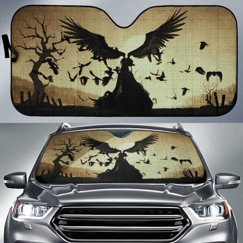 Harry Potter Deadly Hallows Art Car Sun shades Movie Fan Gift Universal Fit 210212 - CarInspirations
