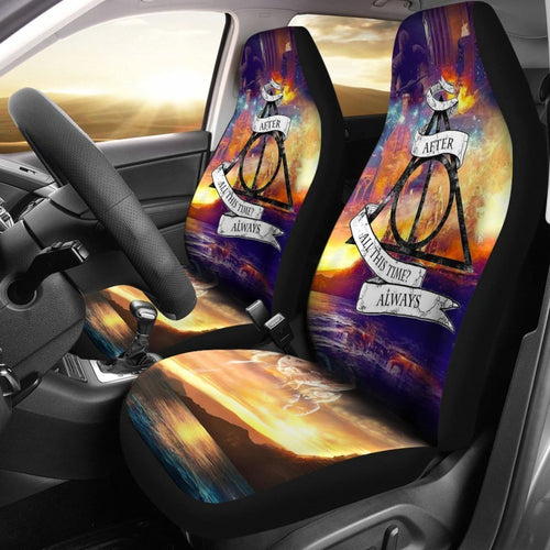 Harry Potter Deathly Hallows Car Seat Covers Lt03 Universal Fit 225721 - CarInspirations