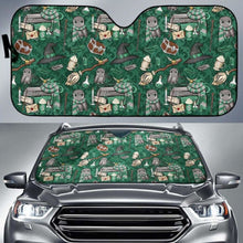 Load image into Gallery viewer, Harry Potter Green Auto Sun Shades 918b Universal Fit - CarInspirations
