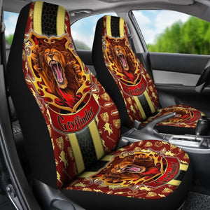 Harry Potter Gryffindor Art Car Seat Covers Movie Fan Gift Universal Fit 210212 - CarInspirations