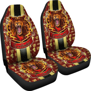 Harry Potter Gryffindor Art Car Seat Covers Movie Fan Gift Universal Fit 210212 - CarInspirations