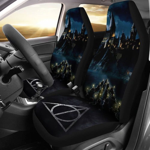 Harry Potter Hogwarts Witch Castle Car Seat Covers Lt03 Universal Fit 225721 - CarInspirations