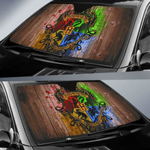 Load image into Gallery viewer, Harry Potter Hogwats Crest auto sun shade 918b Universal Fit - CarInspirations