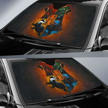 Load image into Gallery viewer, Harry Potter Hogwats Crest auto sun shade 918b Universal Fit - CarInspirations