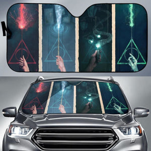 Harry Potter Spell Auto Sun Shade Fan Gift Universal Fit 174503 - CarInspirations