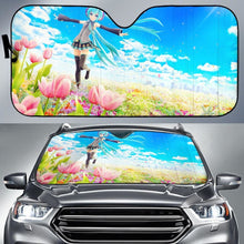 Load image into Gallery viewer, Hatsune Miku Flowers Tulips 5K Car Sun Shade Universal Fit 225311 - CarInspirations
