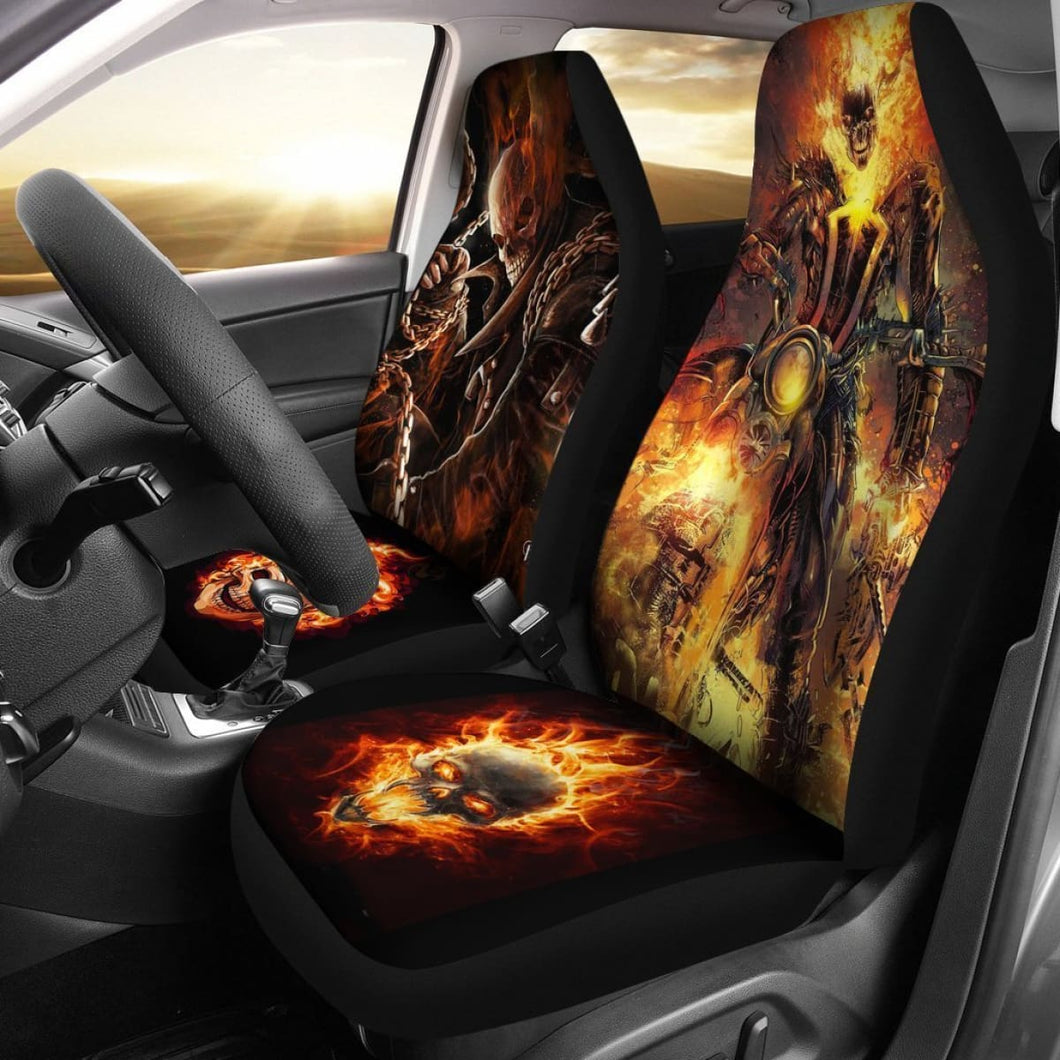 HeavenS On Fire Robbie Reyes Ghost Rider Car Seat Covers Lt04 Universal Fit 225721 - CarInspirations