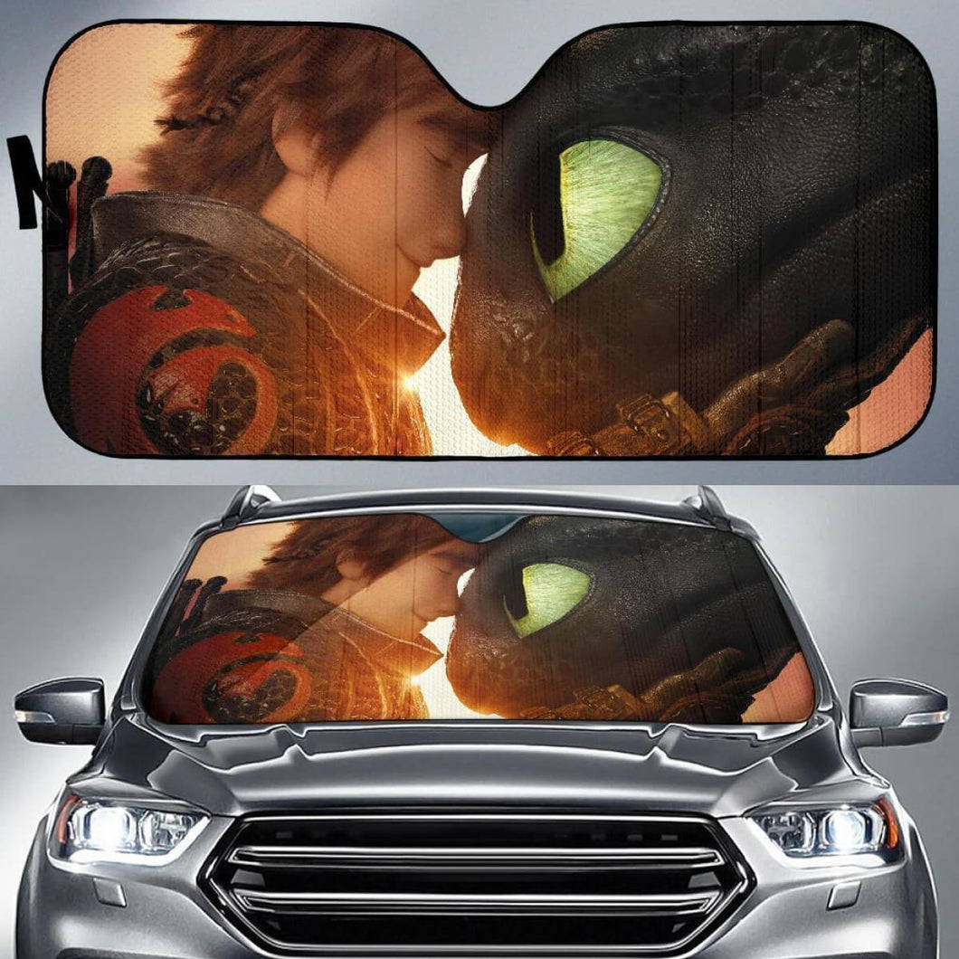 Heccup & Toothless Dragon Auto Sun Shade Nh07 Universal Fit 111204 - CarInspirations