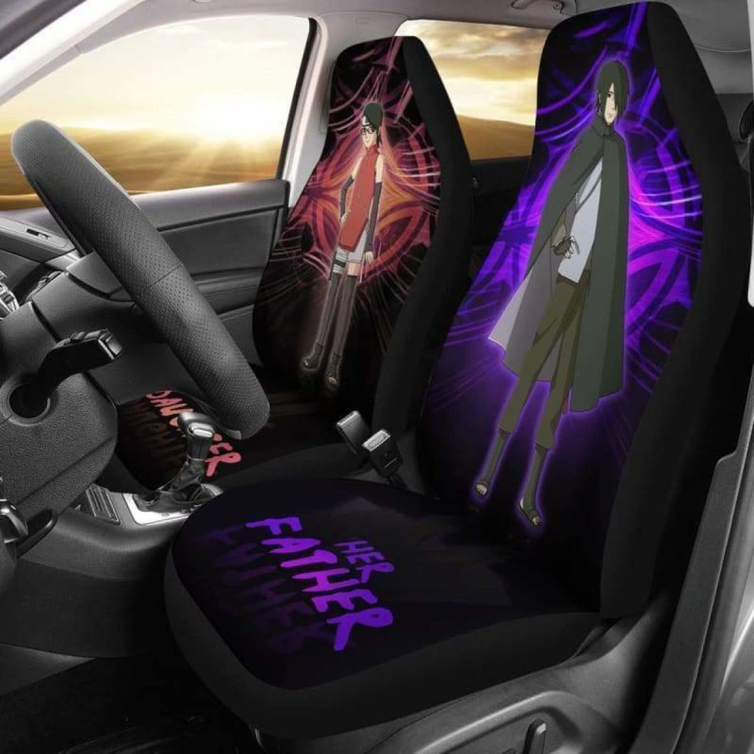 Her Father His Son Sasuke Sarada Car Seat Covers Universal Fit 051312 - CarInspirations