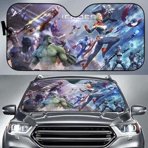 Heroes Car Sun Shades Marvel Movie Fan Gift Universal Fit 051012 - CarInspirations