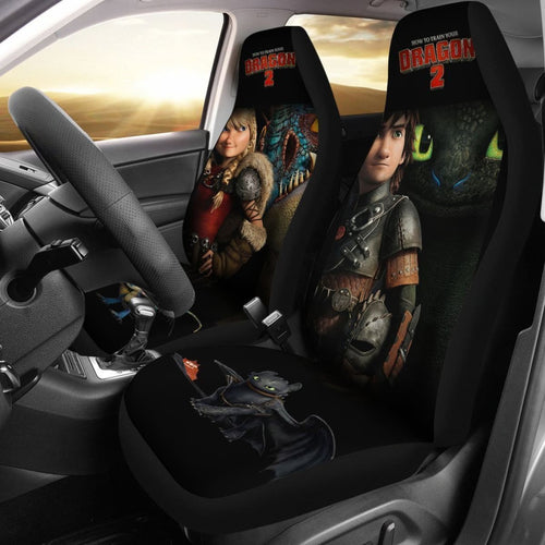 Hiccup & Astrid How To Train Your Dragon 2 Car Seat Covers Lt03 Universal Fit 225721 - CarInspirations