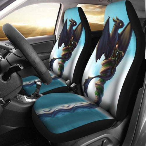 Hiccup & Toothless Car Seat Covers How To Train Your Dragon Universal Fit 051012 - CarInspirations