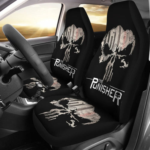 History File The Punisher Car Seat Covers Nh06 Universal Fit 225721 - CarInspirations