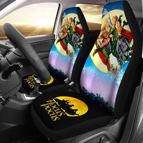 Hocus Pocus Flying Broomstick Car Seat Covers Nh07 Universal Fit 225721 - CarInspirations
