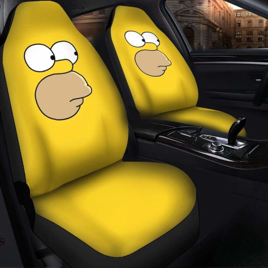 Homer Simpson Seat Cover 101719 Universal Fit - CarInspirations