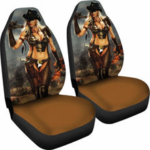 Load image into Gallery viewer, Hot Cowgirl With Chaps Custom Car Seat Covers Universal Fit 053012 - CarInspirations
